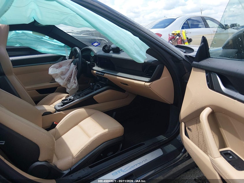 2022 Porsche 911 VIN WP0AA2A95NS206601 IAAI salvage auction — FRONT END, Original (Texas), sold $50,000 on 2026-07-13 (photo 5)