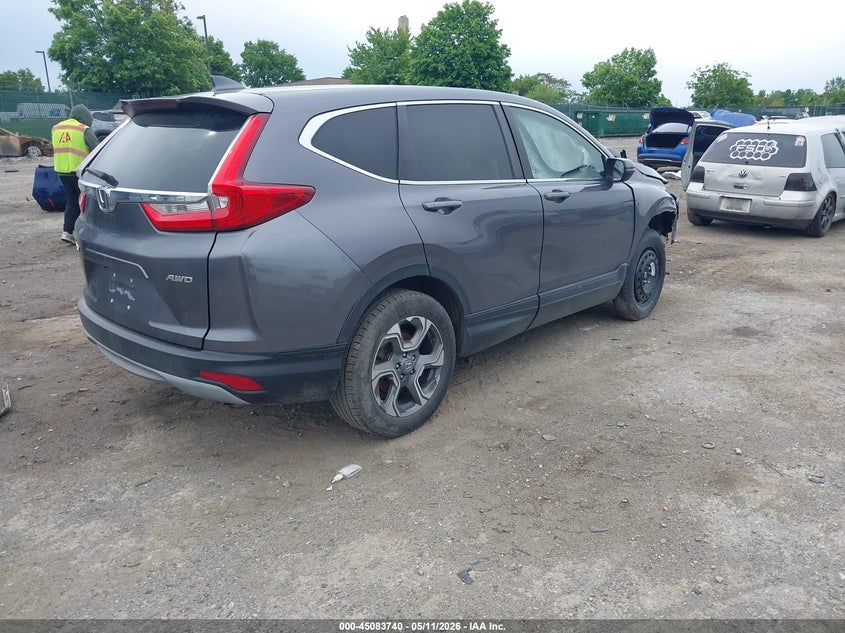 2017 Honda Cr-v VIN 2HKRW2H59HH670453 IAAI salvage auction — FRONT END, Salvage (Pennsylvania), sold $4,500 on 2026-07-17 (photo 4)