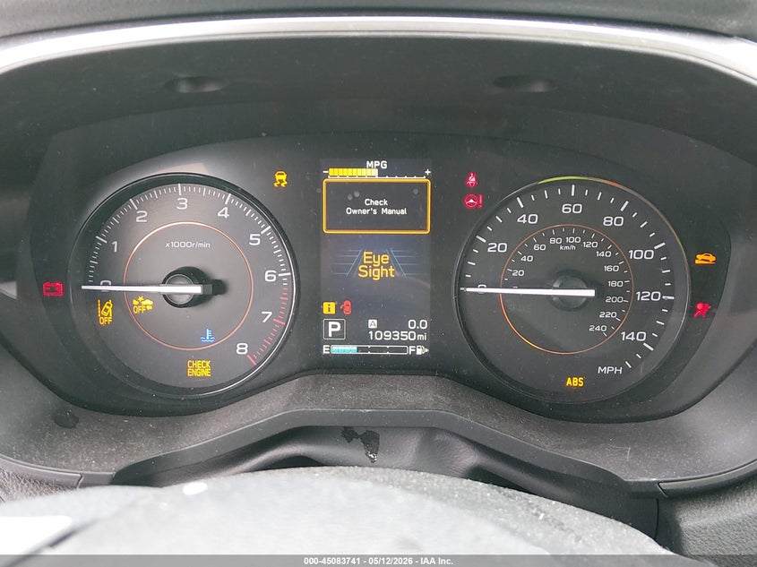 2019 Subaru Xv VIN JF2GTAEC9K8293689 IAAI salvage auction — FRONT END, Salvage (California), sold $1,425 on 2026-07-13 (photo 7)