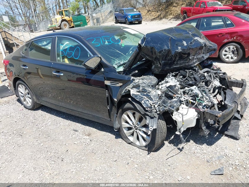 2018 Kia Optima VIN 5XXGT4L39JG273943 IAAI salvage auction — FRONT END, Salvage (Pennsylvania), sold $300 on 2026-07-07 (photo 1)