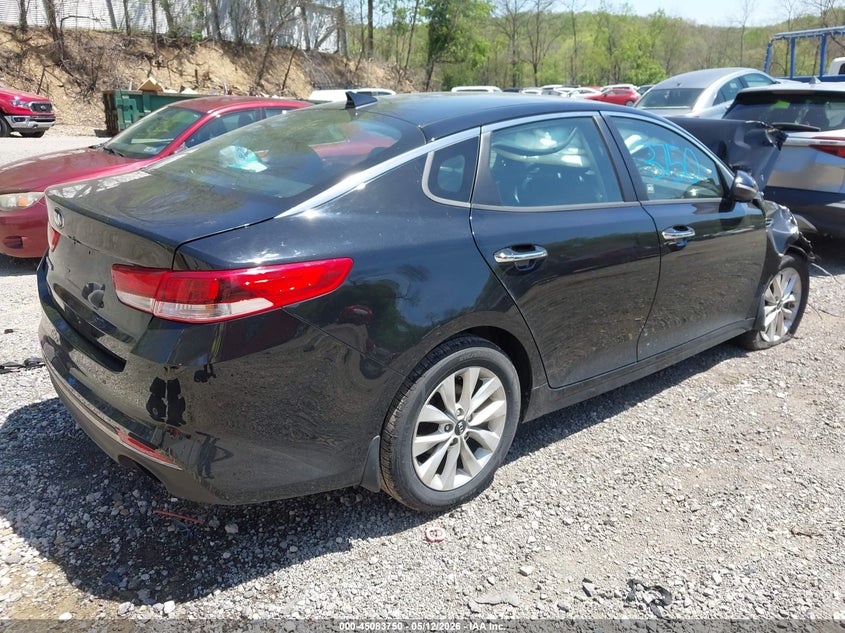 2018 Kia Optima VIN 5XXGT4L39JG273943 IAAI salvage auction — FRONT END, Salvage (Pennsylvania), sold $300 on 2026-07-07 (photo 4)