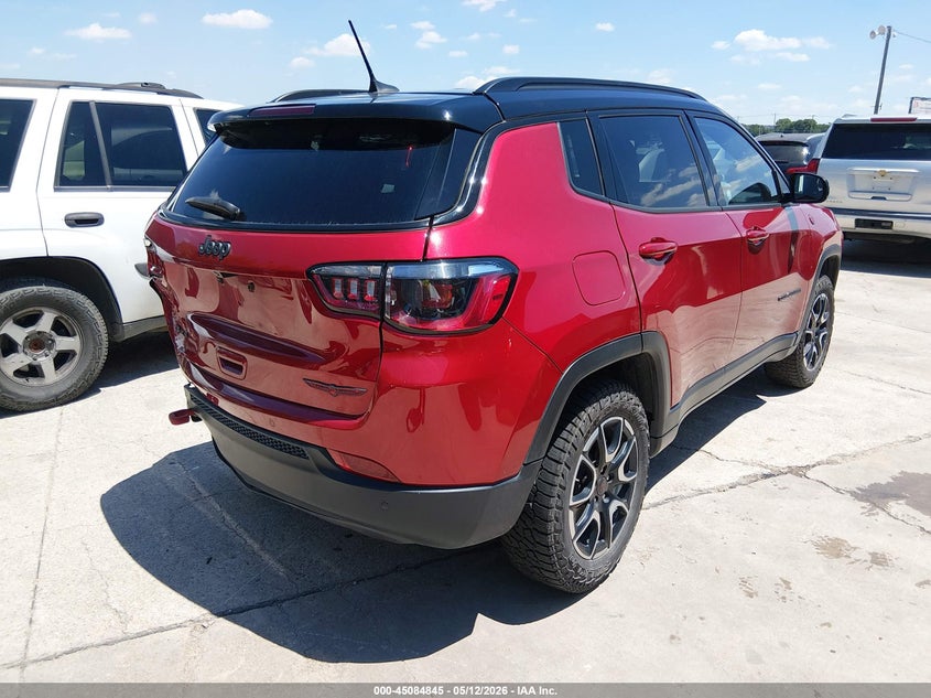 2025 Jeep Compass VIN 3C4NJDDN5ST581792 IAAI salvage auction — LEFT REAR, Enterprise Vehicles Salvage Only (Texas), sold $4,550 on 2026-07-06 (photo 4)