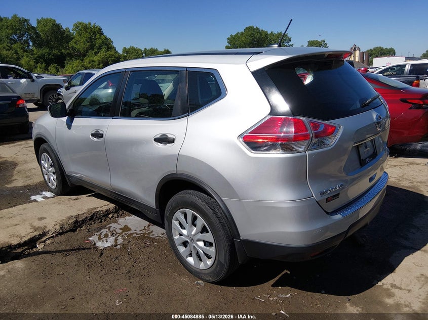 2016 Nissan Rogue VIN KNMAT2MV3GP658894 IAAI salvage auction — RIGHT REAR, Salvage (Missouri), sold $375 on 2026-07-08 (photo 3)