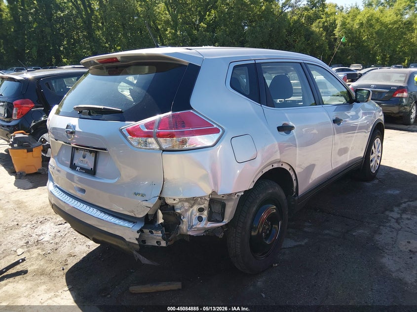 2016 Nissan Rogue VIN KNMAT2MV3GP658894 IAAI salvage auction — RIGHT REAR, Salvage (Missouri), sold $375 on 2026-07-08 (photo 4)