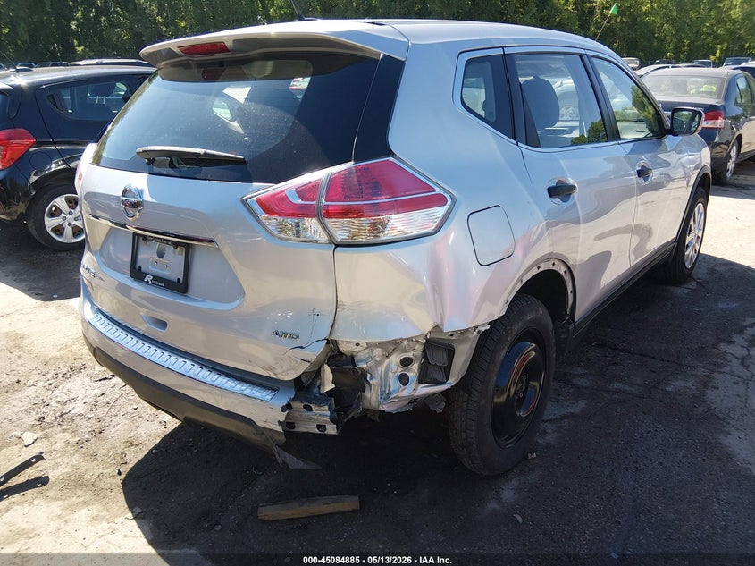 2016 Nissan Rogue VIN KNMAT2MV3GP658894 IAAI salvage auction — RIGHT REAR, Salvage (Missouri), sold $375 on 2026-07-08 (photo 6)