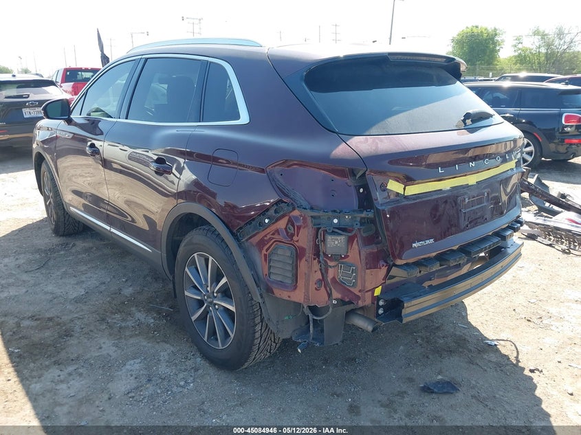 2022 Lincoln Nautilus VIN 2LMPJ6J96NBL10459 IAAI salvage auction — REAR END, Salvage (Texas), sold $8,700 on 2026-07-29 (photo 3)