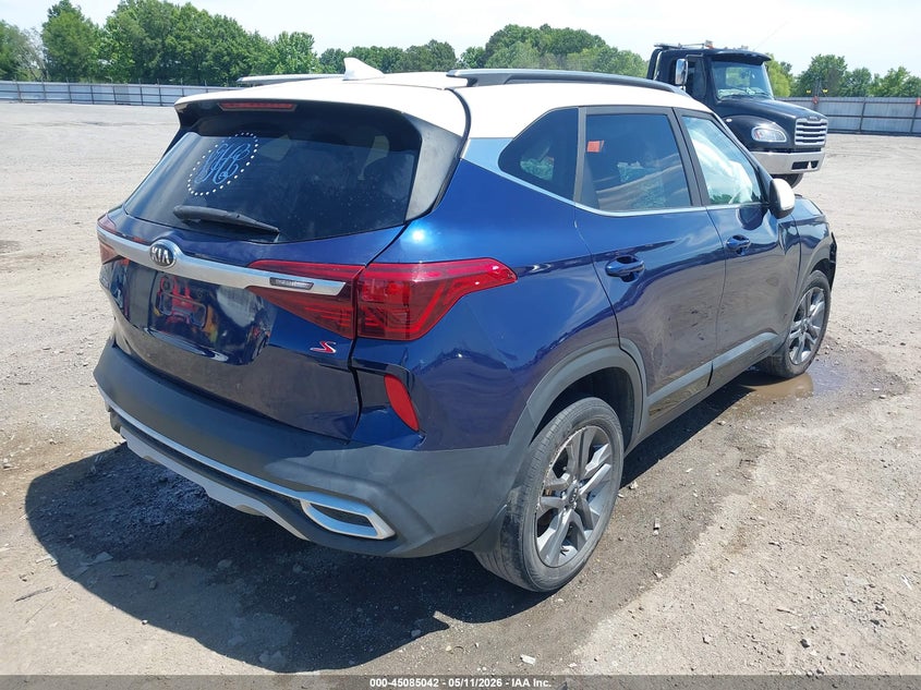 2021 Kia Seltos VIN KNDEU2AA1M7050268 IAAI salvage auction — SIDE, Salvage (Arkansas), sold $3,050 on 2026-07-14 (photo 4)