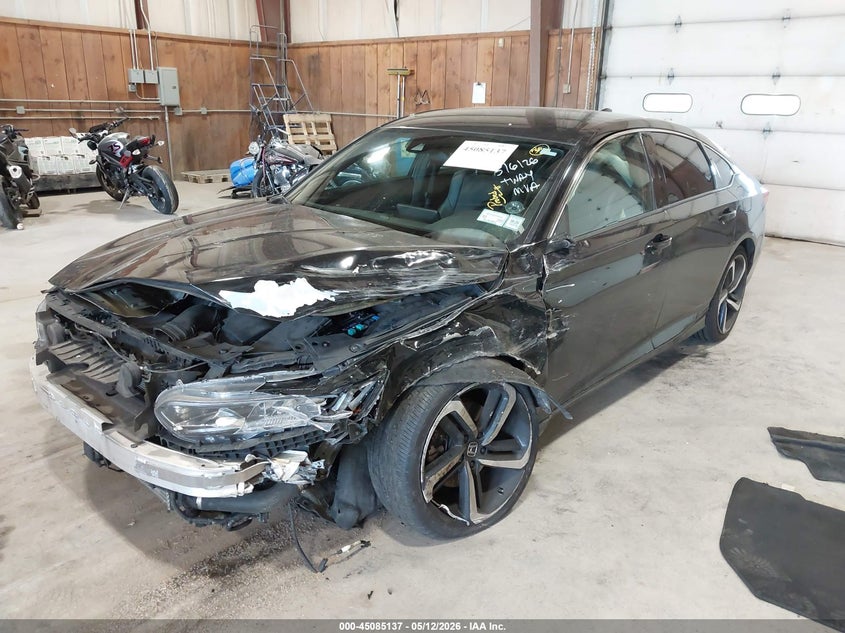 2019 Honda Accord VIN 1HGCV1F39KA125017 IAAI salvage auction — FRONT END, Salvage Title, sold $1,850 on 2026-07-18 (photo 6)