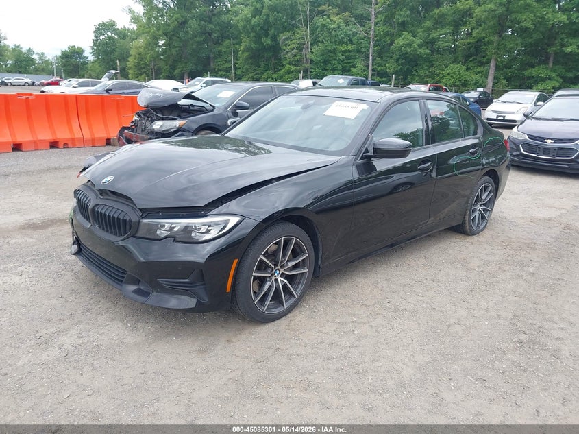 2019 BMW 3er VIN WBA5R7C55KFH22477 IAAI salvage auction — RIGHT FRONT, Salvage - 75% Or Less (Maryland), sold $8,500 on 2026-07-08 (photo 2)