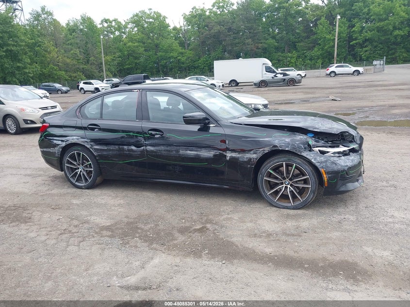 2019 BMW 3er VIN WBA5R7C55KFH22477 IAAI salvage auction — RIGHT FRONT, Salvage - 75% Or Less (Maryland), sold $8,500 on 2026-07-08 (photo 6)