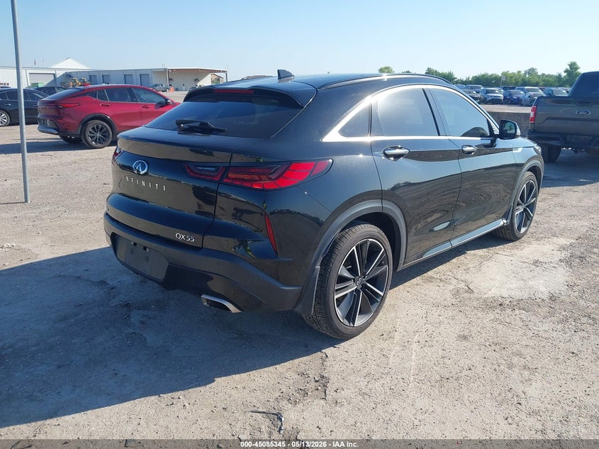 2022 Infiniti Qx55 VIN 3PCAJ5J31NF111074 IAAI salvage auction — HAIL, Original (Texas), sold $13,000 on 2026-07-22 (photo 4)
