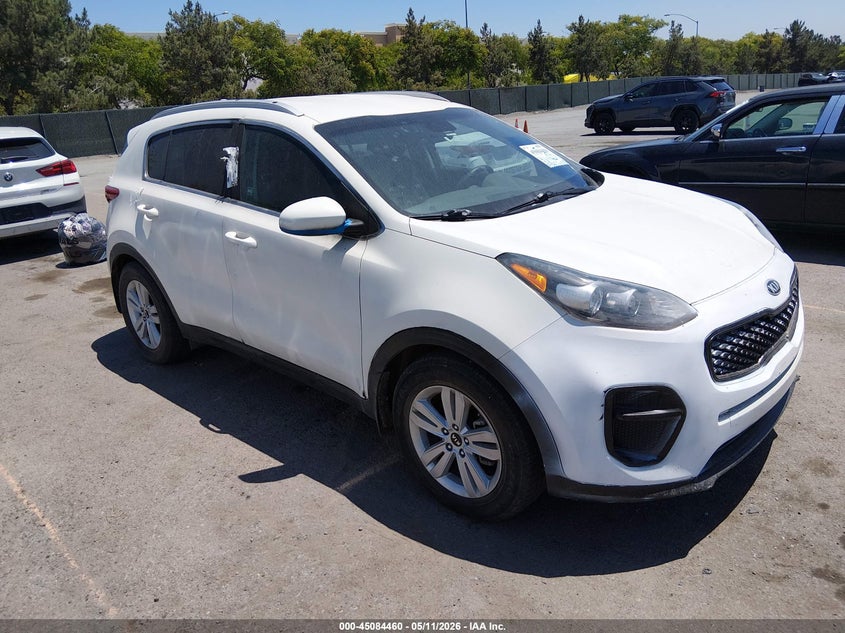 2017 Kia Sportage VIN KNDPM3AC7H7205900 IAAI salvage auction — LEFT SIDE, Clear (California), sold $2,800 on 2026-07-13 (photo 1)