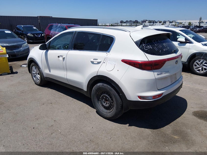 2017 Kia Sportage VIN KNDPM3AC7H7205900 IAAI salvage auction — LEFT SIDE, Clear (California), sold $2,800 on 2026-07-13 (photo 3)