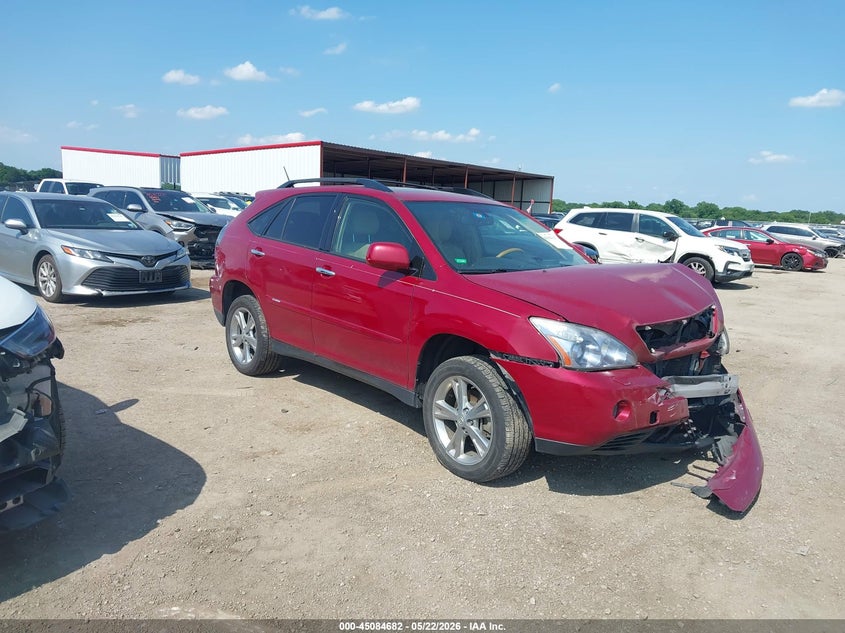 2008 Lexus Rx 400h VIN JTJHW31UX82864474 IAAI salvage auction — FRONT END, Original (Texas), sold $1,000 on 2026-07-14 (photo 1)