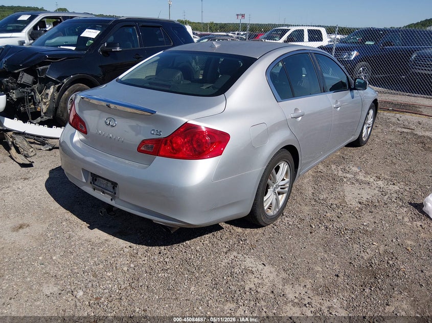 2011 Infiniti G25 VIN JN1DV6AP9BM831271 IAAI salvage auction — FRONT END, Clear (Oklahoma), sold $325 on 2026-07-28 (photo 4)