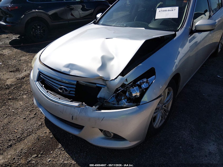 2011 Infiniti G25 VIN JN1DV6AP9BM831271 IAAI salvage auction — FRONT END, Clear (Oklahoma), sold $325 on 2026-07-28 (photo 6)