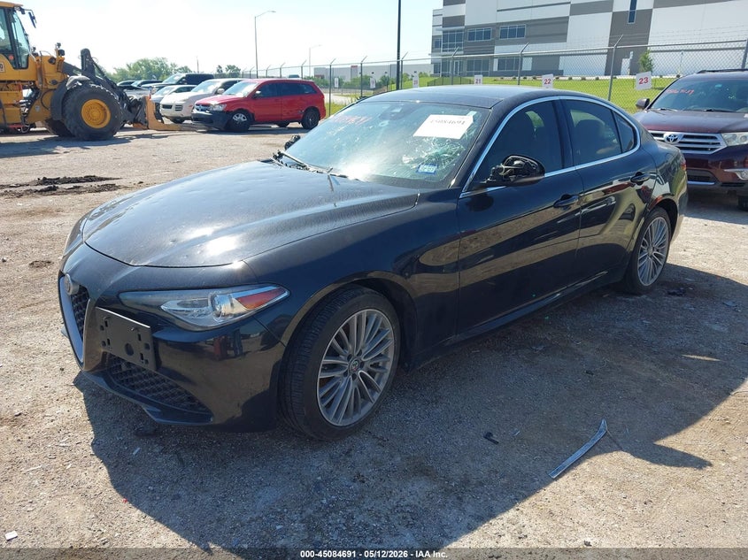 2018 Alfa romeo Giulia VIN ZARFAEEN7J7576711 IAAI salvage auction — HAIL, Salvage (Texas), sold $3,050 on 2026-07-14 (photo 2)
