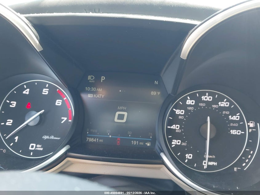 2018 Alfa romeo Giulia VIN ZARFAEEN7J7576711 IAAI salvage auction — HAIL, Salvage (Texas), sold $3,050 on 2026-07-14 (photo 7)