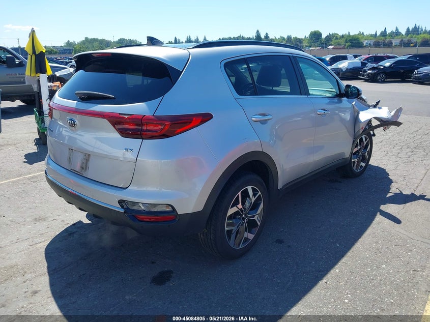 2020 Kia Sportage VIN KNDPNCAC7L7809503 IAAI salvage auction — RIGHT FRONT, Salvage (Oregon), sold $3,650 on 2026-07-30 (photo 4)
