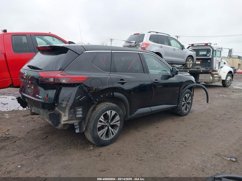 2021 Nissan Rogue VIN JN8AT3BB6MW218284 IAAI salvage auction — FRONT END, Mv-907A (New York), sold $5,150 on 2026-07-08 (photo 4)