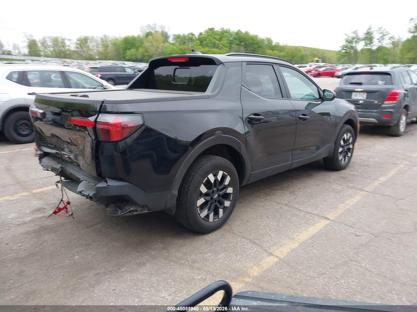 2025 Hyundai Santa cruz VIN 5NTJCDDEXSH135230 IAAI salvage auction — LEFT REAR, Scrap (Michigan), sold $8,800 on 2026-07-27 (photo 4)