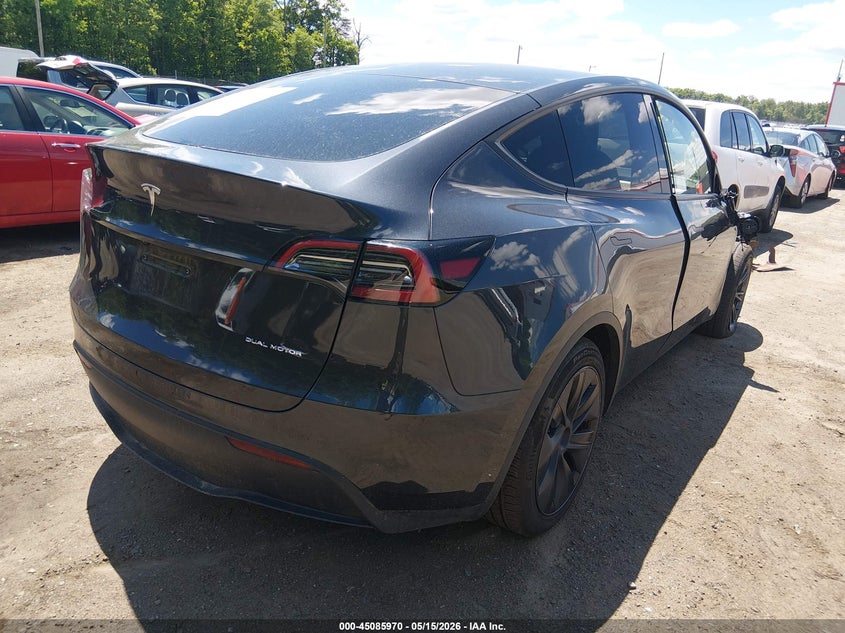 2025 Tesla Model y VIN 7SAYGDEE8SF304968 IAAI salvage auction — FRONT END, Salvage - Greater Than 75% (Maryland), sold $14,400 on 2026-07-31 (photo 4)