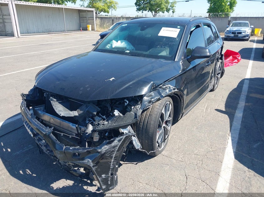 2021 Audi Sq5 VIN WA1C4AFY0M2046968 IAAI salvage auction — LEFT REAR, Clear - Dealer Only (California), sold $5,550 on 2026-07-08 (photo 2)