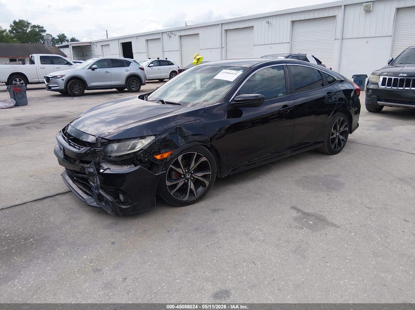 2019 Honda Civic VIN 2HGFC2F89KH572713 IAAI salvage auction — FRONT END, Rebuildable (Florida), sold $2,875 on 2026-07-19 (photo 2)