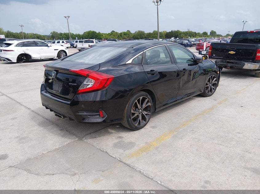 2019 Honda Civic VIN 2HGFC2F89KH572713 IAAI salvage auction — FRONT END, Rebuildable (Florida), sold $2,875 on 2026-07-19 (photo 4)