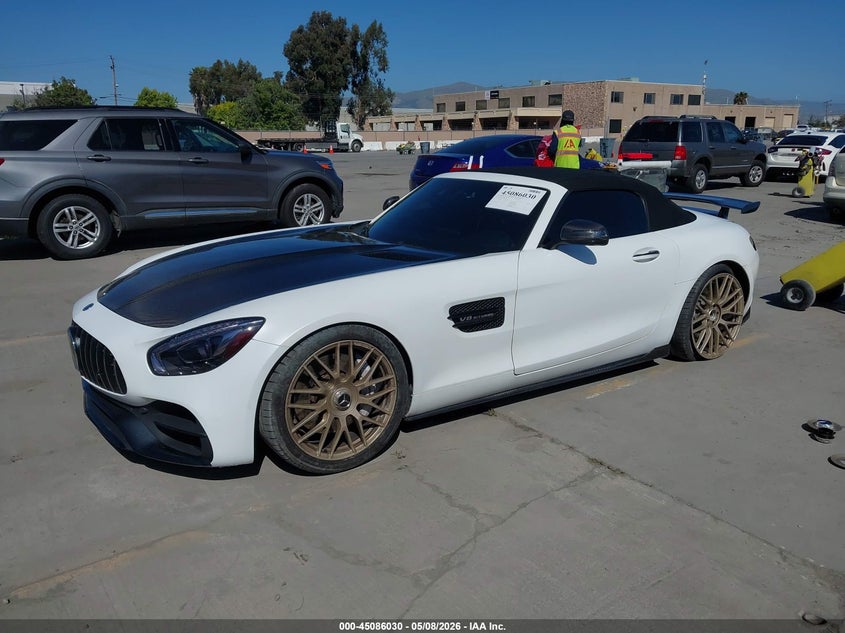 2018 Mercedes-benz AMG GT VIN WDDYK7HA1JA021296 IAAI salvage auction — FRONT END, Salvage (California), sold $34,000 on 2026-07-06 (photo 2)