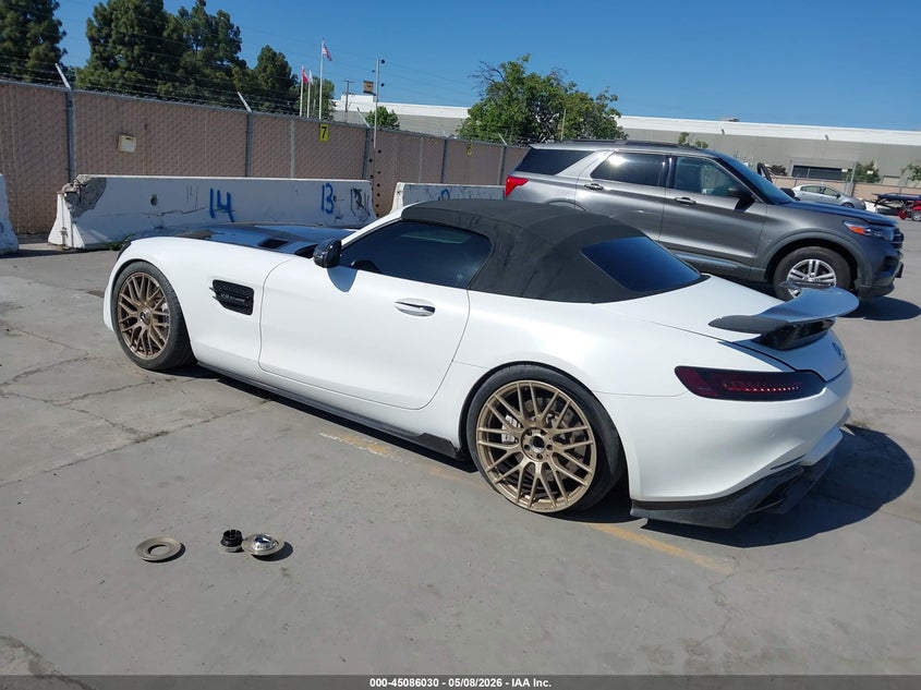 2018 Mercedes-benz AMG GT VIN WDDYK7HA1JA021296 IAAI salvage auction — FRONT END, Salvage (California), sold $34,000 on 2026-07-06 (photo 3)