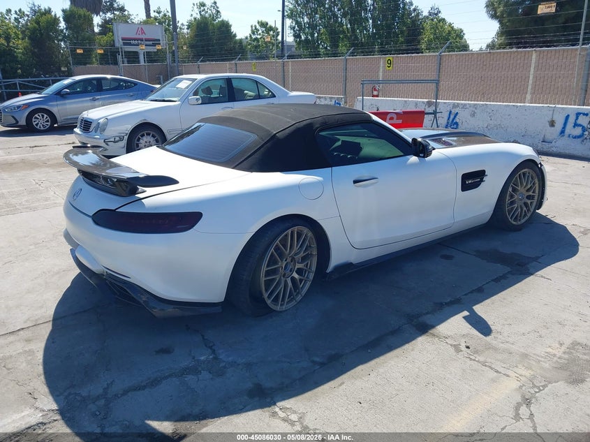 2018 Mercedes-benz AMG GT VIN WDDYK7HA1JA021296 IAAI salvage auction — FRONT END, Salvage (California), sold $34,000 on 2026-07-06 (photo 4)