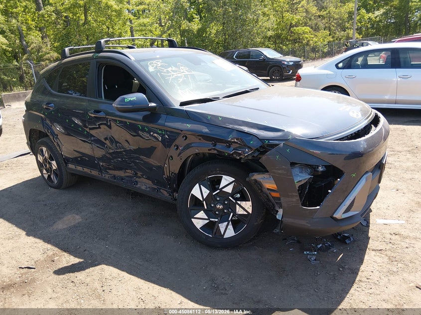 2025 Hyundai Kona VIN KM8HBCAB7SU327842 IAAI salvage auction — RIGHT FRONT, Salvage - Greater Than 75% (Maryland), sold $4,850 on 2026-07-22 (photo 1)