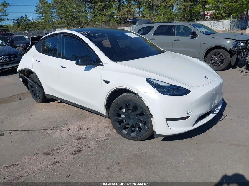 2023 Tesla Model y VIN 7SAYGDEE3PA187305 IAAI salvage auction — REAR END, Mv-907A (New York), sold $8,000 on 2026-07-14 (photo 1)