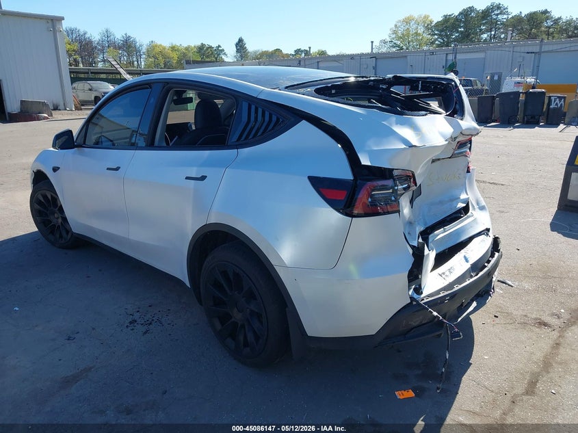 2023 Tesla Model y VIN 7SAYGDEE3PA187305 IAAI salvage auction — REAR END, Mv-907A (New York), sold $8,000 on 2026-07-14 (photo 3)