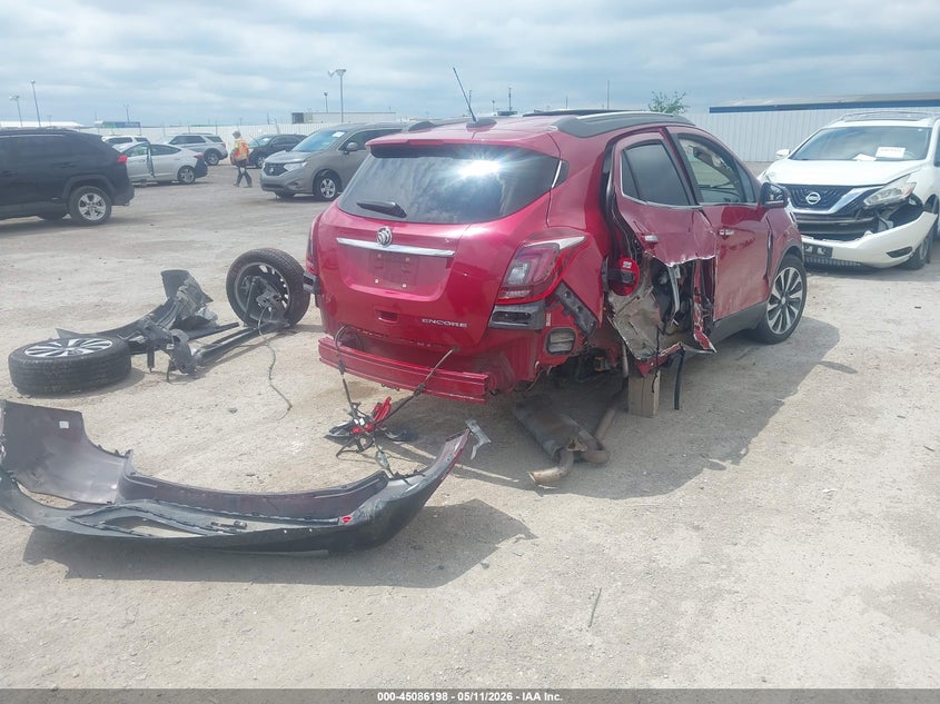 2019 Buick Encore VIN KL4CJCSMXKB875065 IAAI salvage auction — FRONT & REAR, Salvage (Texas), sold $600 on 2026-07-08 (photo 4)