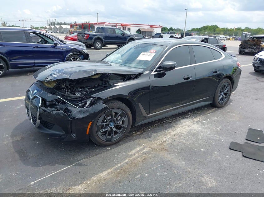 2023 BMW I4 VIN WBY43AW08PFR29462 IAAI salvage auction — LEFT FRONT, Certificate Of Destruction (Florida), sold $9,750 on 2026-07-16 (photo 2)