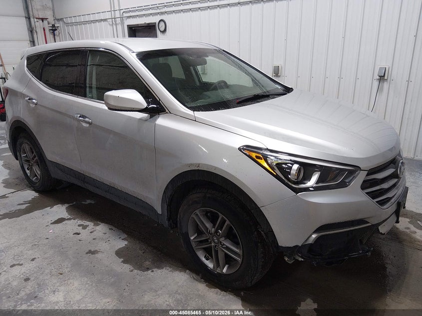 2018 Hyundai Santa fe VIN 5XYZTDLB0JG572457 IAAI salvage auction — THEFT, Bill Of Sale (Alaska), sold $3,050 on 2026-07-10 (photo 1)