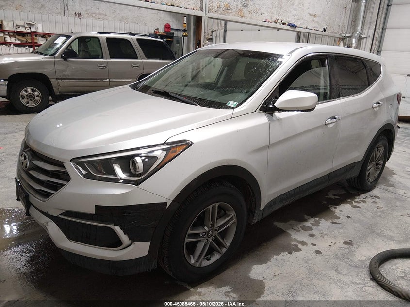2018 Hyundai Santa fe VIN 5XYZTDLB0JG572457 IAAI salvage auction — THEFT, Bill Of Sale (Alaska), sold $3,050 on 2026-07-10 (photo 2)