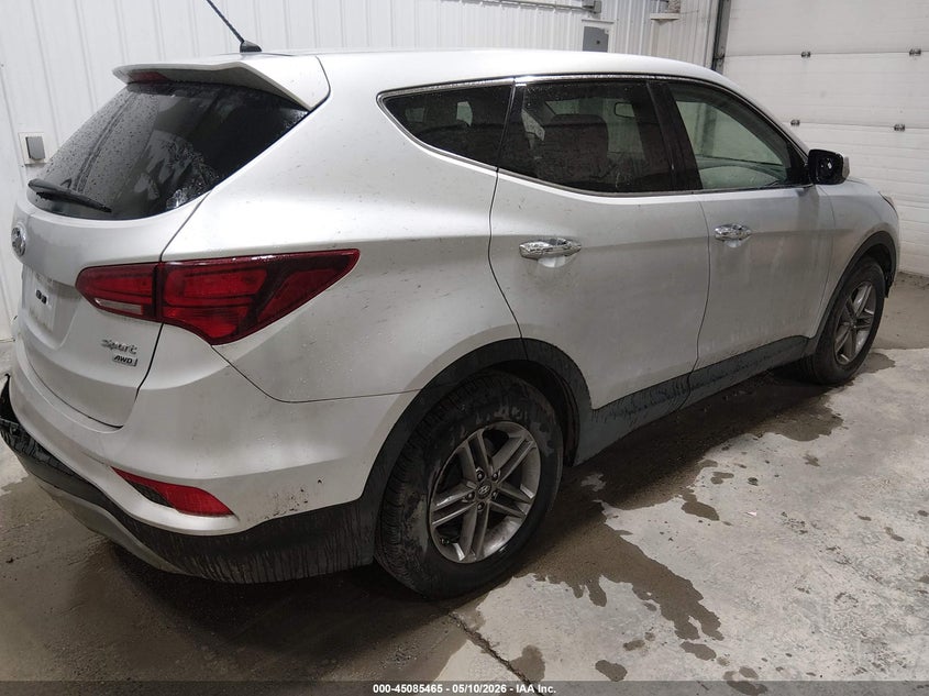 2018 Hyundai Santa fe VIN 5XYZTDLB0JG572457 IAAI salvage auction — THEFT, Bill Of Sale (Alaska), sold $3,050 on 2026-07-10 (photo 4)