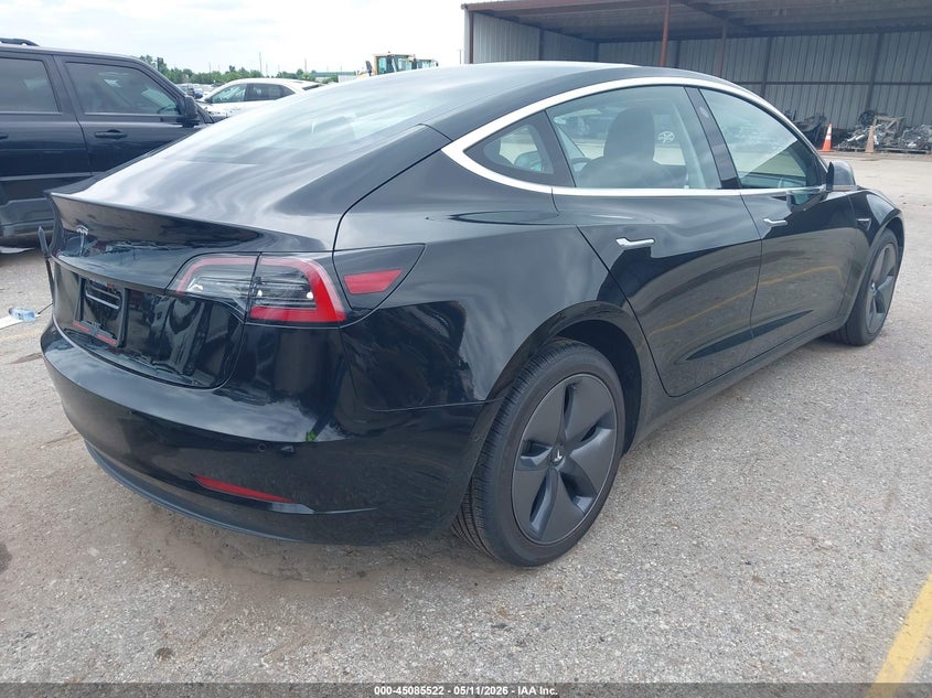 2018 Tesla Model 3 VIN 5YJ3E1EA6JF057148 IAAI salvage auction — LEFT FRONT, Original (Texas), sold $5,600 on 2026-07-29 (photo 4)