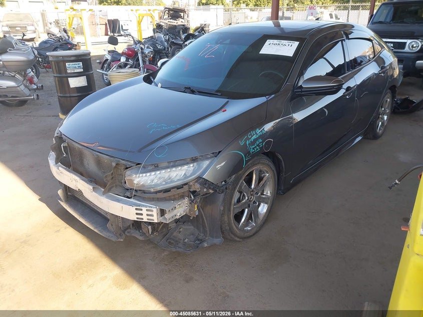2017 Honda Civic VIN SHHFK7H91HU417395 IAAI salvage auction — FRONT & REAR, Salvage (California), sold $2,850 on 2026-07-21 (photo 2)