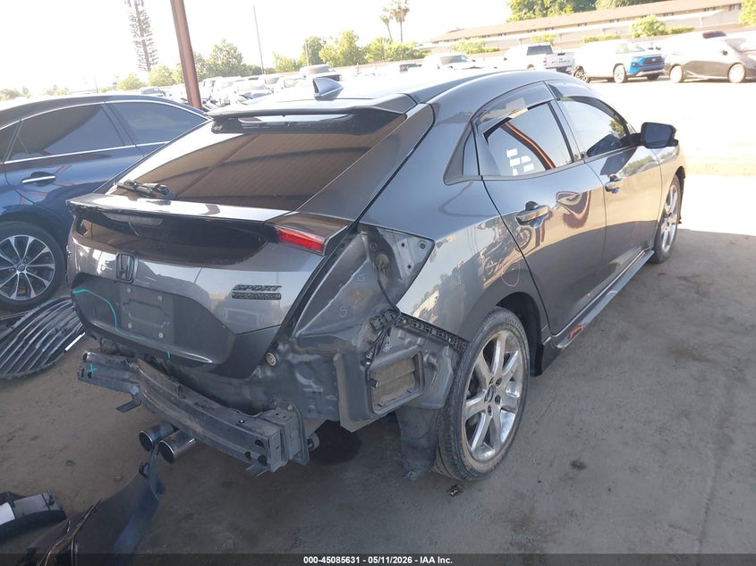 2017 Honda Civic VIN SHHFK7H91HU417395 IAAI salvage auction — FRONT & REAR, Salvage (California), sold $2,850 on 2026-07-21 (photo 4)