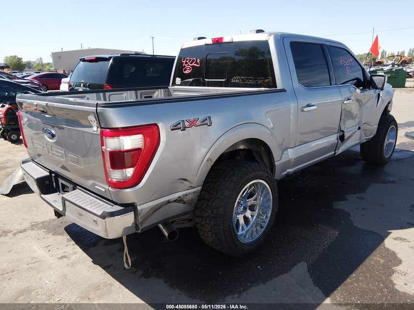 2021 Ford F-150 VIN 1FTFW1E88MKE28163 IAAI salvage auction — RIGHT SIDE, Salvage (Utah), sold $13,950 on 2026-07-09 (photo 4)
