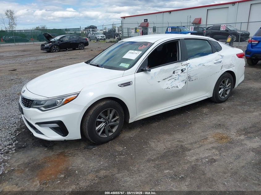 2019 Kia Optima VIN 5XXGT4L3XKG368819 IAAI salvage auction — THEFT, Mv-907A (New York), sold $800 on 2026-07-21 (photo 2)