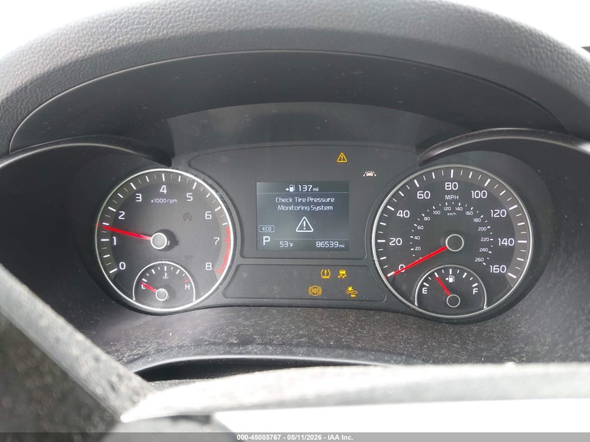 2019 Kia Optima VIN 5XXGT4L3XKG368819 IAAI salvage auction — THEFT, Mv-907A (New York), sold $800 on 2026-07-21 (photo 7)