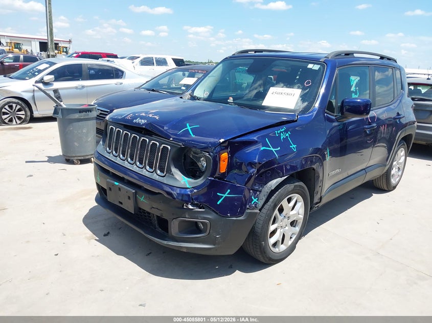 2017 Jeep Renegade VIN ZACCJABB4HPE41473 IAAI salvage auction — LEFT FRONT, Original (Texas), sold $2,050 on 2026-07-21 (photo 2)