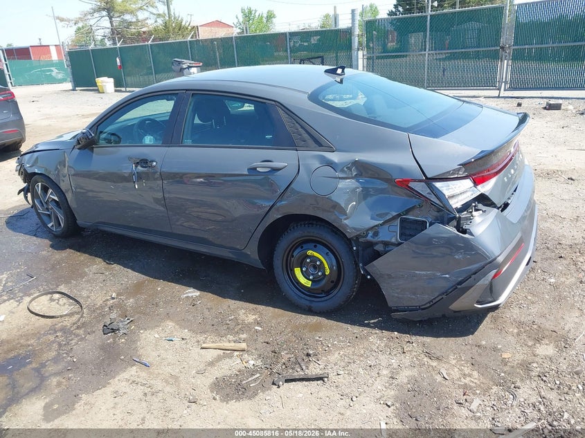 2025 Hyundai Elantra VIN KMHLM4DG3SU920633 IAAI salvage auction — LEFT SIDE, Salvage (Virginia), sold $4,575 on 2026-07-13 (photo 3)
