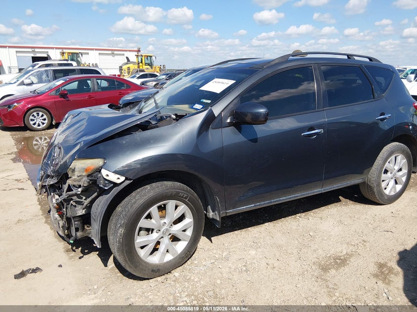 2012 Nissan Murano VIN JN8AZ1MU5CW105233 IAAI salvage auction — FRONT END, Salvage (Texas), sold $200 on 2026-07-28 (photo 2)