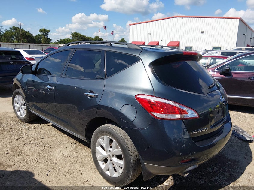 2012 Nissan Murano VIN JN8AZ1MU5CW105233 IAAI salvage auction — FRONT END, Salvage (Texas), sold $200 on 2026-07-28 (photo 3)